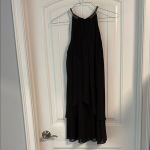 Fun Swingy Black Halter Dress
